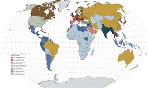 predominant generations  country vivid maps