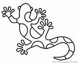 Coloring Pages Gecko Printable Kids Lizard Adults sketch template