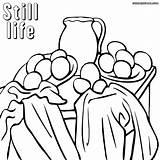 Still Life Coloring Pages Cezanne Jug Fruit Drawing Library Clipart Designlooter Getdrawings Clip sketch template