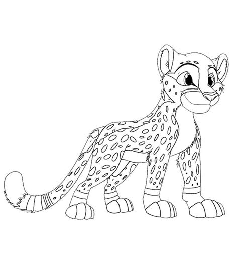 cheetah coloring pages