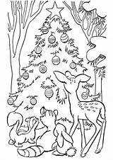 Coloring Christmas Pages Animals Tree Printable Animal Print Holiday Puppies Kids Color Raisingourkids Adult Printing Cute Printables Santa Book Activities sketch template