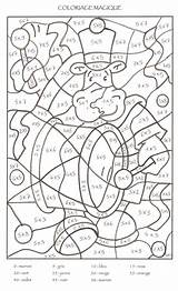 Magique Cp Multiplication Colorier sketch template