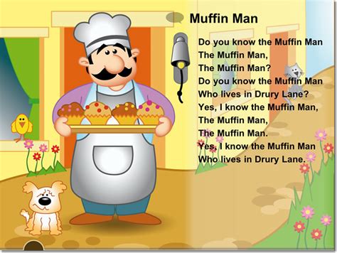 inkspired musings     muffin man  nursery rhymes