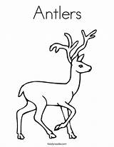 Coloring Antlers Pages Deer Antler Reindeer Getcolorings Facts Noodle Twistynoodle Tracing 96kb 605px Pag sketch template