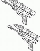 Nerf Guns Kolorowanki Waffe Pixel Kleurplaten Wydruku ähnliche Kategorien sketch template