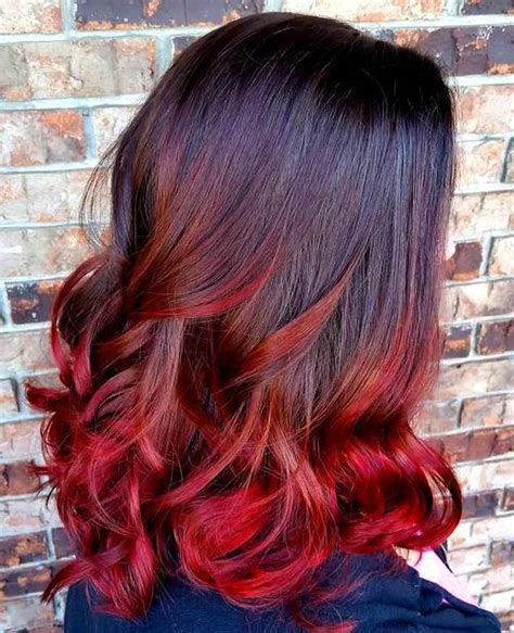 25 Thrilling Ideas For Red Ombre Hair