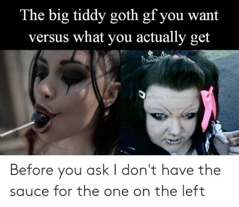 goth gf meme