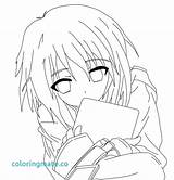 Coloring Anime Girl Pages People Cute Sad Cat Print School Emo Crying Printable Couple Cartoon Color Hipster Drawing Getcolorings Getdrawings sketch template