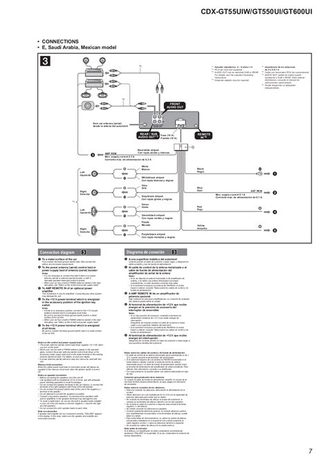 sony cdx gtu wiring diagram