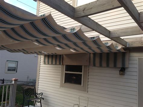 retractable deck cover homemade version open covered patios pinterest homemade