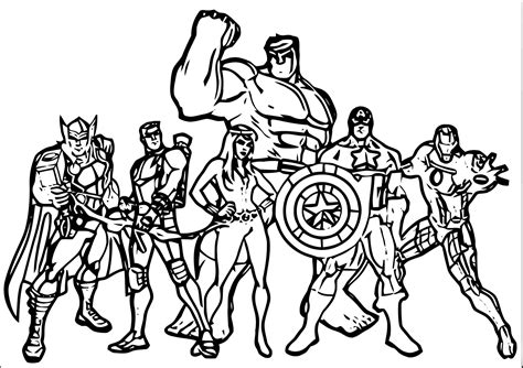 coloring pages printable avengers subeloa