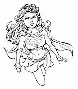 Superwoman Pages Colouring Coloring Supergirl Getcolorings Color Printable sketch template