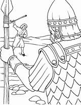 David Goliath Coloring Pages Bible Rocks Sheet Coloring4free Kids Printable Story Throwing Facing Colouring Crafts School Sunday Sheets Sermons4kids Activity sketch template
