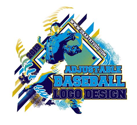 baseball adjustable vector logo design  print ai eps  psd