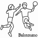 Balonmano Deporte Locos Esos Bajitos sketch template