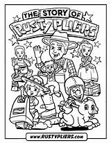 Rusty Pliers sketch template