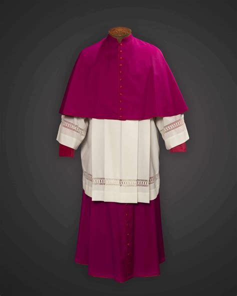 buy  purple cassock red trim prelate  honor apalgatex   fine clerical apparel