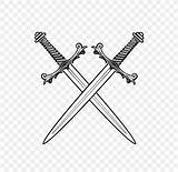 Colorear Espada Pedang Espadas Rapier Pngwing Pngegg W7 Cocina Legend Favpng sketch template