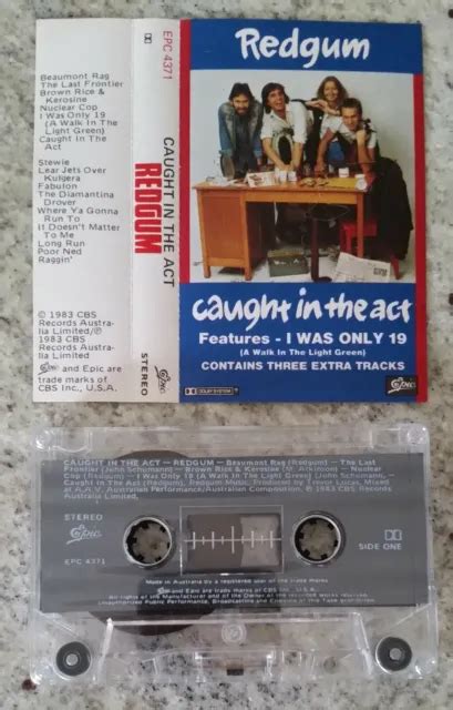 Redgum Caught In The Act Original 1983 Cassette Album Xclnt To Almost
