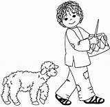 Drummer Boy Coloring Pages Little His Sheep Followed Dog Chased Kidsplaycolor Drawing Clip Getdrawings sketch template