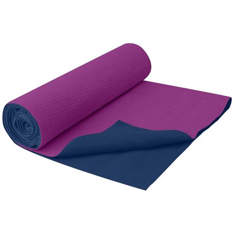 amazoncom gaiam travel yoga mat blue yoga towels sports outdoors