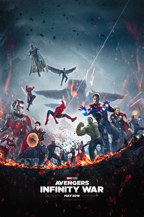 avengers infinity war fan  poster unites  heroes   marvel