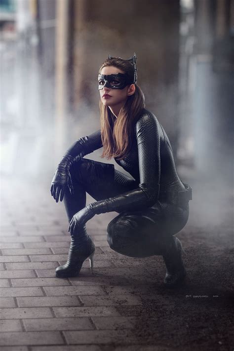 Anne Hathaway As Catwoman Fake Leather Celebrities