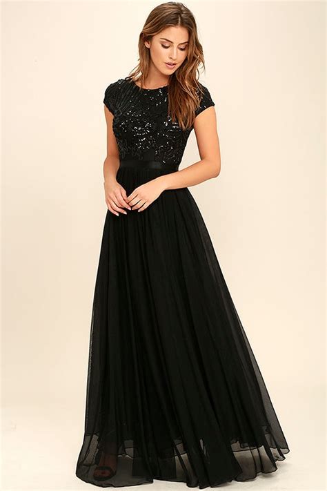 lovely black maxi dress sequin maxi dress cap sleeve maxi dress