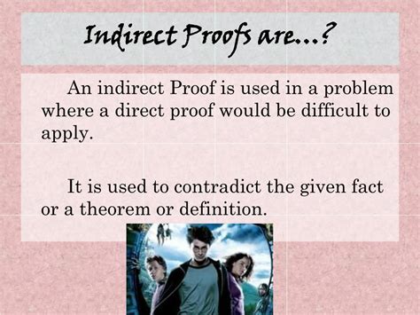chapter  write indirect proofs powerpoint
