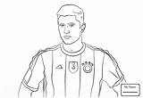 Messi Scribblefun Barcelone Colorier sketch template