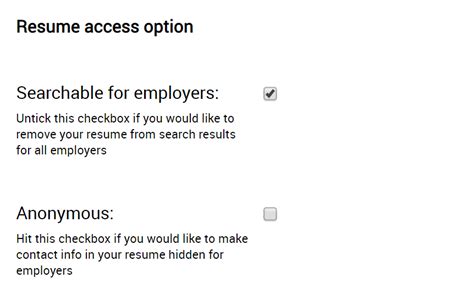 resume privacy control jobmount
