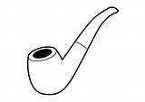 Pipe Smoking Vector Outline Illustration Superawesomevectors Drawing Drawings sketch template