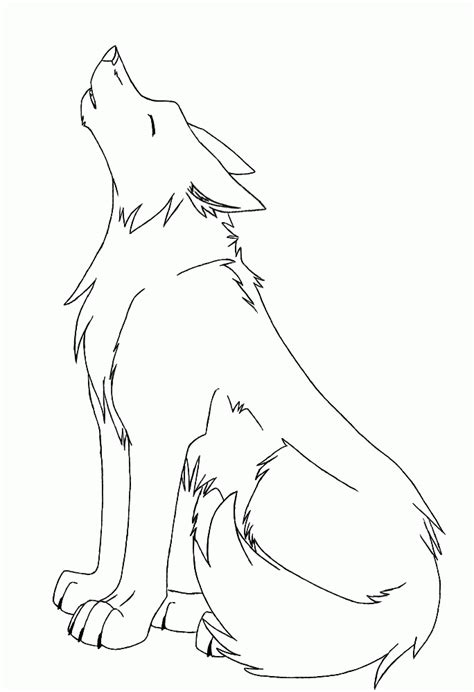 print  amazing coloring page wolf lineart request