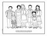 Coloring Pages Kids Family Jesus Church God Lds Loves Everyone Each Other Children Helping Around Different Printable Colouring Youth Tell sketch template