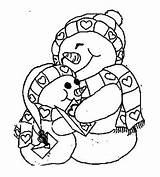 Snowman Snowmen Colornimbus Print sketch template