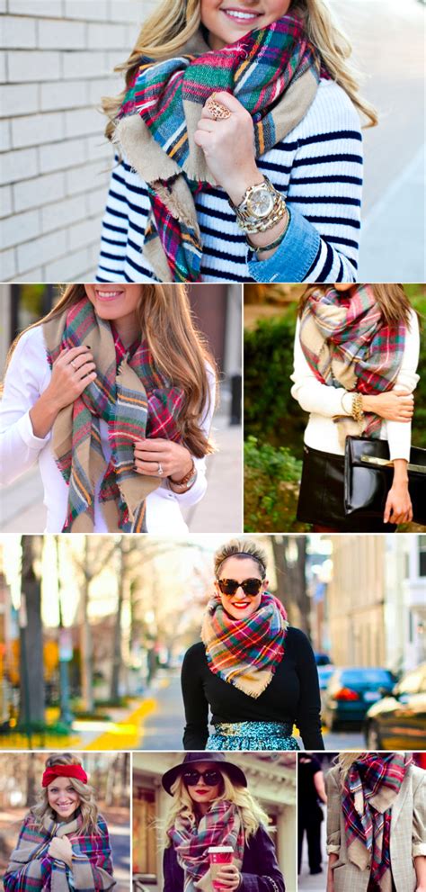 famous zara plaid blanket scarf
