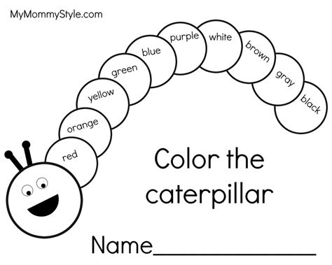 hungry caterpillar writing pages  mommy style