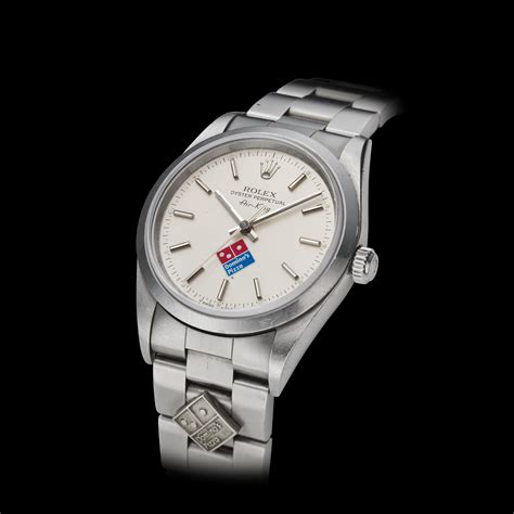 rolex air king steel dominos challenge ref  christies