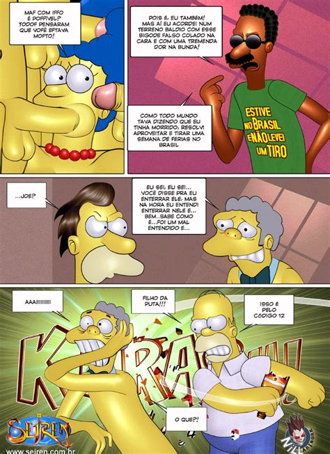 Rule 34 Animated Carl Carlson Comic Female Homer Simpson Human Lenny