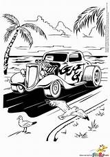 Coloring Hot Rod Pages Car Beach Cars Print Rods Printable Kids Adult Colouring Sheets Color Classic Book Drawings Street Books sketch template