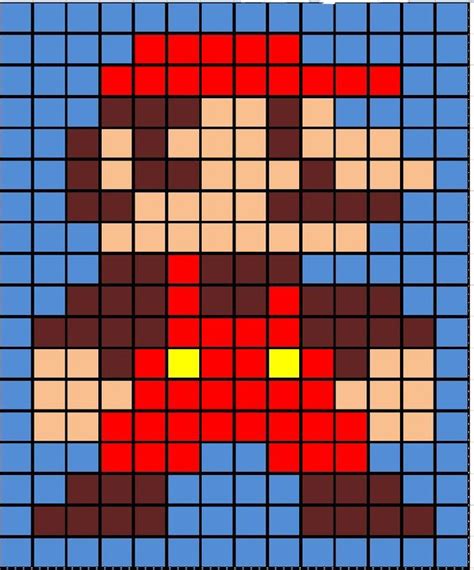 idle  hands  clean excel grid   pixelated mario pattern   people pinning