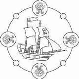 Mandala Piratenschiff Mandalas Ausmalbild Schiffe Ausmalbilder Piraten Schiff Booten Schiffen Boote Pinnwand Auswählen sketch template