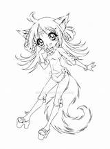 Coloring Pages Fox Girl Aphmau Sureya Drawing Deviantart Manga Girls Chibi Anime Coloriage Late Cute Colouring Printable Color Drawings Foxes sketch template