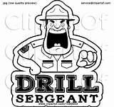 Drill Sergeant Shouting Male Illustration Cartoon Royalty Outwards Pointing Text Over Cory Thoman Clipart Vector 2021 sketch template