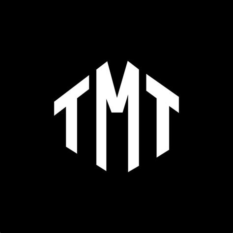 tmt letter logo design  polygon shape tmt polygon  cube shape