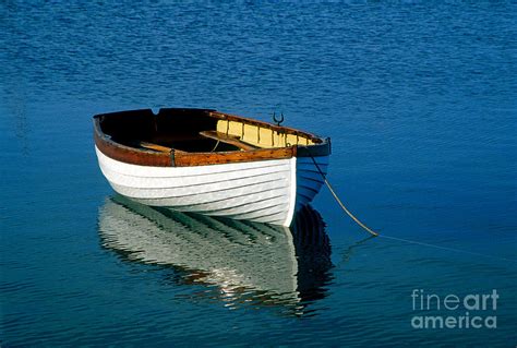 rustic wooden row boat photograph  john greim