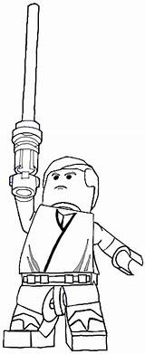 Lego Skywalker Luke Drawing Draw Easy Outline Steps Tutorial Clipart Finished Step Light Library sketch template