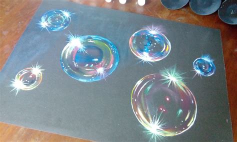 paint hyper realistic bubbles acrylic painting timelapse