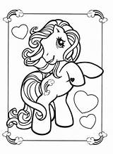Pony Pages Rainbow Coloring Getcolorings Color Little sketch template