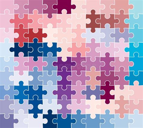 jigsaw puzzle pattern stock vector illustration  shape
